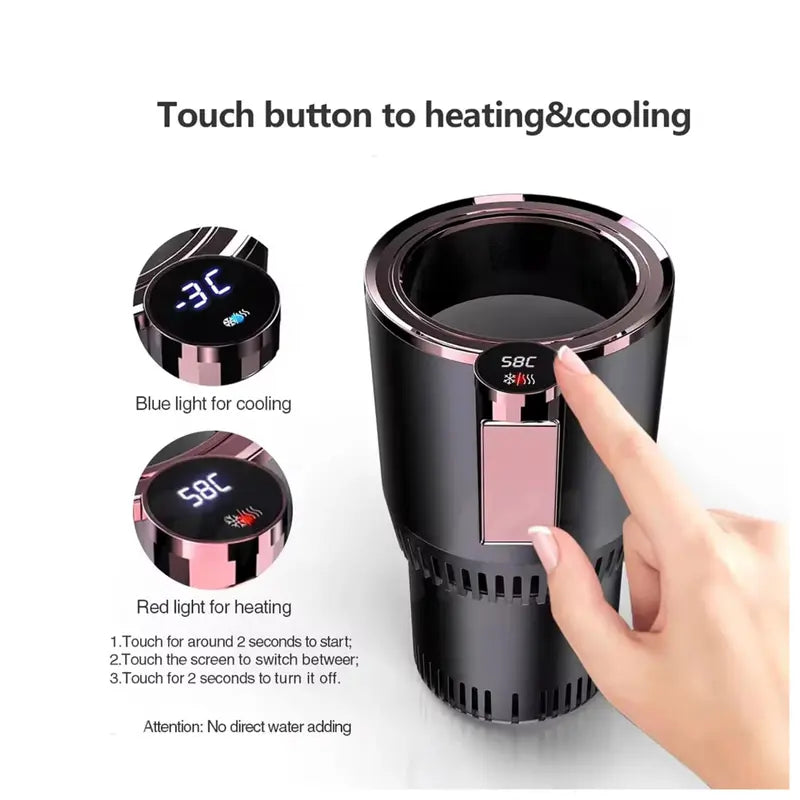 Ultimate Temperature Control Cup Holder with Instant Heat or Chill for Your Beverage